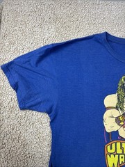WWE Ultimate Warrior T-Shirt Mens 2XL Blue Good Graphic Tee WWE Legends
