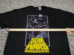 NEW Star Wars Shirt XXL Black Movie Poster Darth Vader Skywalker Disney Parks