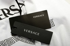 Versace Men’s White Short Sleeve White Medusa Logo Print T-Shirt US 2XL IT 56