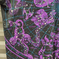 VTG 93 Liquid Blue Disneyland XXL Constellation Astrology Glow Shirt USA NWT AOP