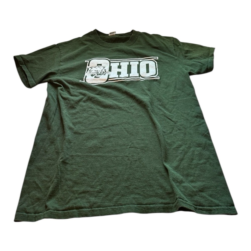 Ohio Bobcats Green Tshirt Mens Small Ultra Cotton