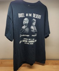 Mayweather/Pacquiao Duel in the Desert/Boxing event Tee ,see description details