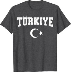 Turkiye National Flag Turkish Men Women Vintage Red T-Shirt