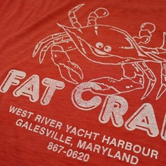 Vtg 80s Hanes “The Art of Eating a Crab” Fat Crab T-Shirt Mens XL Single Stitch
