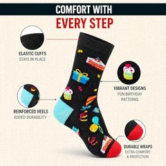 Zmart 12th Birthday Socks Gift Box – Celebration for 12 Year Old Boys & Girls