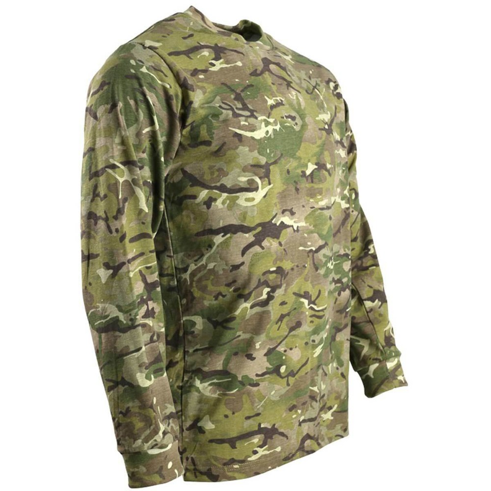 Kombat Long Sleeved T-Shirt BTP Camouflage Polycotton Crew Neck Casual Sports
