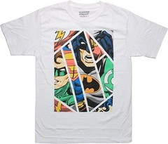 DC Comics Originals Mens Batman Superman Flash Green Lantern White Shirt New S,M