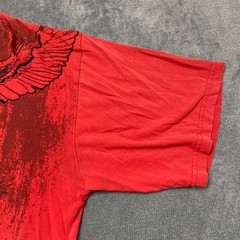 Y2K Karl Kani T Shirt Mens 2XL Red Eagles Graphic Print Short Sleeve Streetwear