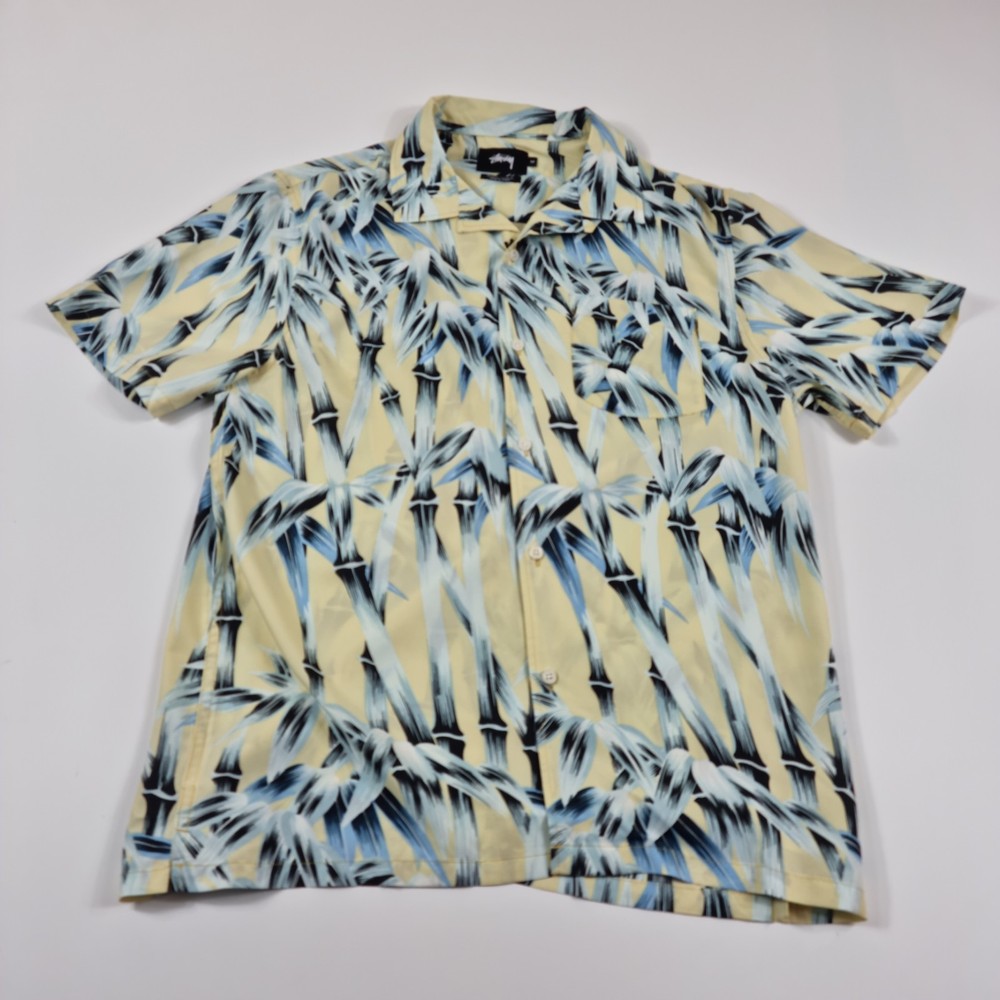 Stüssy Bamboo Print Shirt (Light Yellow)