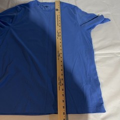 Lands’ End Men’s Bright Blue Crew Neck T-Shirt Size L 95% Cotton 5% Spandex