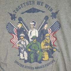 5.11 Tactical T-Shirt Men’s XL Gray United States Armed Forces Soldiers Flag Jet