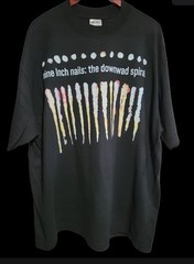 NINE INCH NAILS DOWNWARD SPIRAL On SHAKA HEAVYWEIGHT GARMET SHIRT