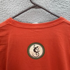 Mexico Shirt Adult 2XL XXL Orange Mazatlan Gecko Lizard Iguana Aztec Southwest