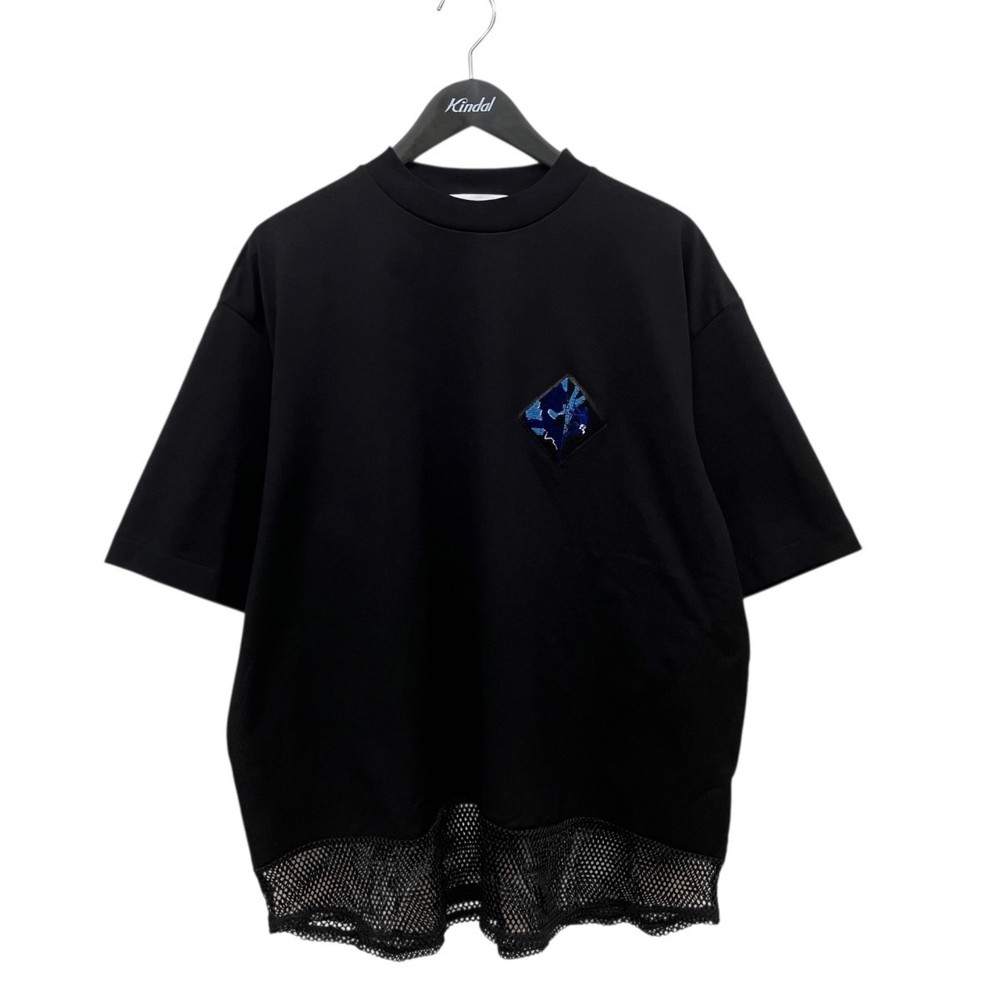 TOGA VIRILIS TV241-JK332 T-Shirt Black 48 Short Sleeve Mesh Splice 9812