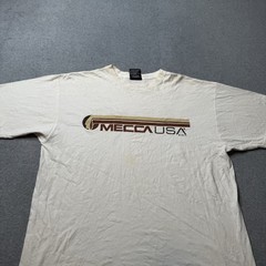 Vintage Mecca T Shirt Mens XL Graphic Print Skater Grunge Japanese Y2K 2000s