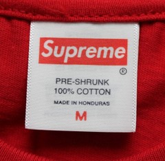 Supreme x Tyler The Creator Adults’ Photograph Graphic T-Shirt NC3 Red Medium