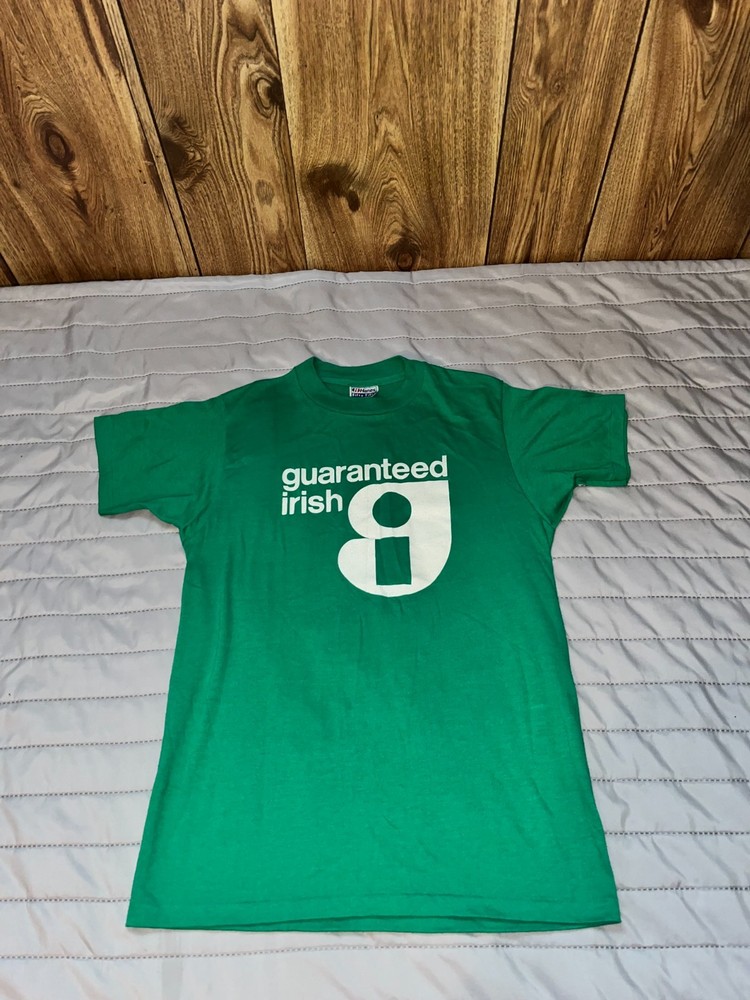 Guaranteed Irish Shirt Vintage Single Stitch Medium FITS SMALLER