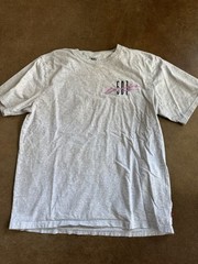 Levi’s 501 Men’s Embroidered T Shirt Gray Size Medium Short Sleeve Cotton Tee M