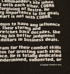 Vintage Destro G.I. Joe Movie Hasbro 2000 Black T-Shirt Cotton Size Large