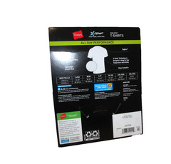 New Hanes Men’s 3 Pack X-Temp Breathable Mesh Tagless White T-Shirts XL 46-48