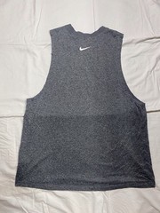 Nike Dri-Fit “Nike Tee” Mens Black L Sleeveless Basketball Spellout Training Top