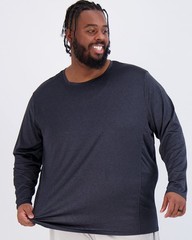 Real Essentials 3 Pack: Men’s Big & Tall Tech Stretch Long-Sleeve & Short-Sleeve
