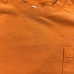 Dickies Men’s Long Sleeve Heavyweight Pocket T-Shirt Orange Size Large Workwear