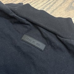 FEAR OF GOD ESSENTIALS HEAVY JERSEY CREWNECK T-SHIRT – JET BLACK SIZE XL