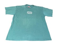 Vintage Mossimo T Shirt Men’s Large Green Single Stitch Made in USA Front & Back