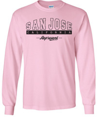 San Jose California State T-Shirt Long Sleeve Graphic Tees Unisex Apparel