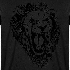 Lion – male face roaring Men’s Premium T-Shirt