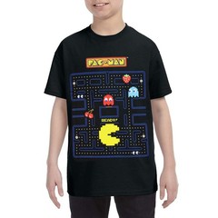 Pac-Man Boy’s Game Action Graphic Print T-Shirt (XX-Small)