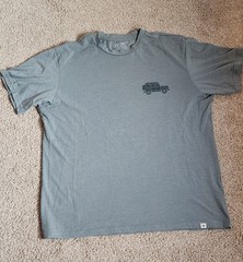 LIV Outdoor Men’s L/G/G Gray Polyester Knit Truck Graphic Logo Crew Neck T-Shirt