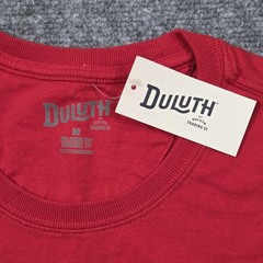 NWT Duluth Trading Co. Longtail T Mens M Relaxed T-Shirt Red Short Sleeve