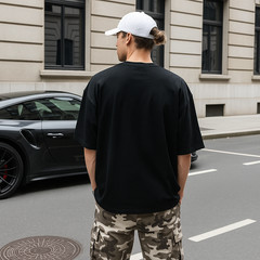 5-Pack Blank Black Gildan 5000 Heavy Cotton T-Shirts S-2XL