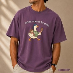 Outnumbered by Girls, Girl Dad Shirt Funny Father of Daughter T-Shirt