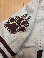 Colosseum Lafayette Leopards Baseball Jersey White Maroon Men’s Small NWT FreeSH