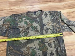 Vintage Ace Sportswear Shirt Mens L Camo Mossy Oak Long Sleeve Hunting USA 90s