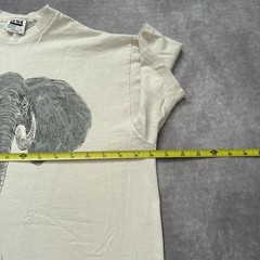 Vintage 90s Elephant Shirt Mens L Safari Wildlife Nature Art