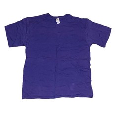 Vintage 90s Y2K Fruit of the Loom Easy to Wear Purple T-Shirt Blank Size Large