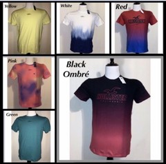 NWT Men’s Hollister Tee Sz M L Yellow Pink Black Red Green White Blue T-shirt
