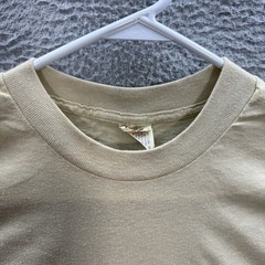 Vintage Screen Stars Shirt Adult Small Tan Single Stitch UW Lacrosse Wi 80s