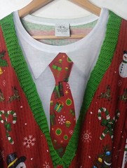 Ugly Christmas 3D All Over Print Long Sleeve T Shirt Men’s Large Snowman NWT