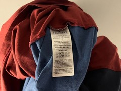 Hackett London T Shirt Men 3XL Heritage Multi Tee Colorblock Crest Red Blue