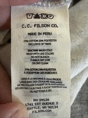 Filson Shirt Mens Gray Double Layer Henley Thermal Long Sleeve Midweight XS