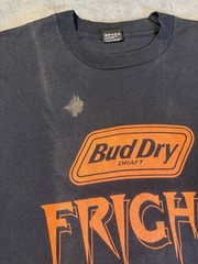 Vintage Screen Stars Best Bud Dry Fright Night Mens T-Shirt Sz XL Made In USA