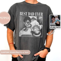 Custom Photo Dad Shirt Personalized Dad Picture Unisex Graphic Tee