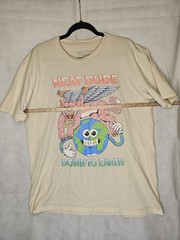 Neat Dude x Croc Jackson Men’s XL Beige Down To Earth Tiger unisex T-shirt