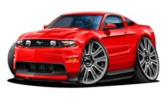 2010 2011 Ford Mustang Muscle Car Art Print NEW