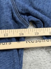 Faherty Brand Shirt Mens M Indigo Blue Long Sleeve Henley Tee Casual Preppy